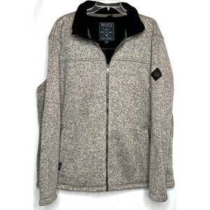 Regatta Great Outdoors Full Zip Fleece Lined Thick Gray Black Jacket 2XL XXL